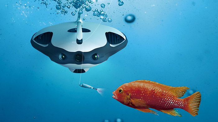 PowerRay je první podmořský dron pro chytání i sledování ryb