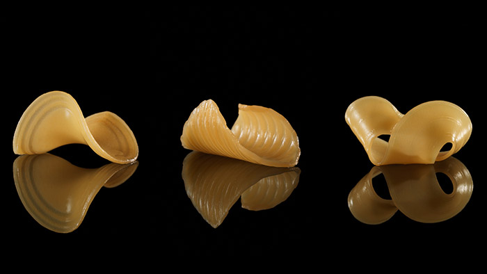 Vědci z MIT vymysleli 2D těstoviny měnící se ve vodě na 3D objekty