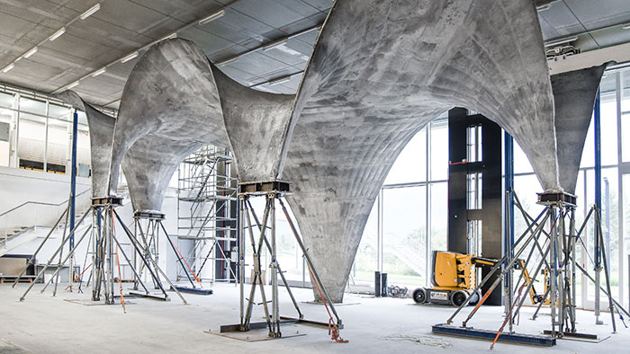Švýcarské ETH vyrobilo ultra-tenkou střechu z betonu