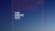 Časopis Time si nafotil obálku s logem sestavenou z 958 létajících dronů