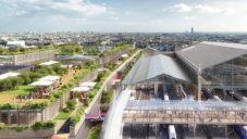 Pařížské nádraží Gare du Nord se promění na komplex se zahradami na střeše