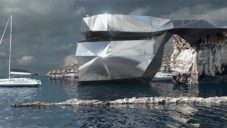 Na Maltě by mohl v moři vyrůst hotel s tvarem zříceného skalního masivu