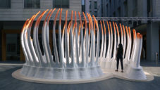 Dubajský pavilon Deciduous vyrobený 3D tiskem připomíná obří kostru