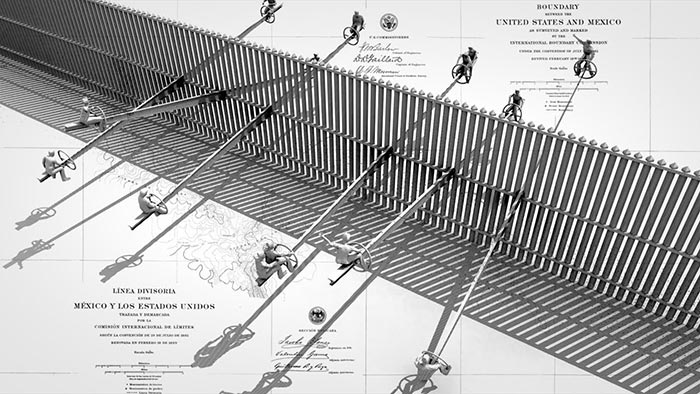 Rael San Fratello navrhli místo zdi na americko-mexických hranicích houpačky