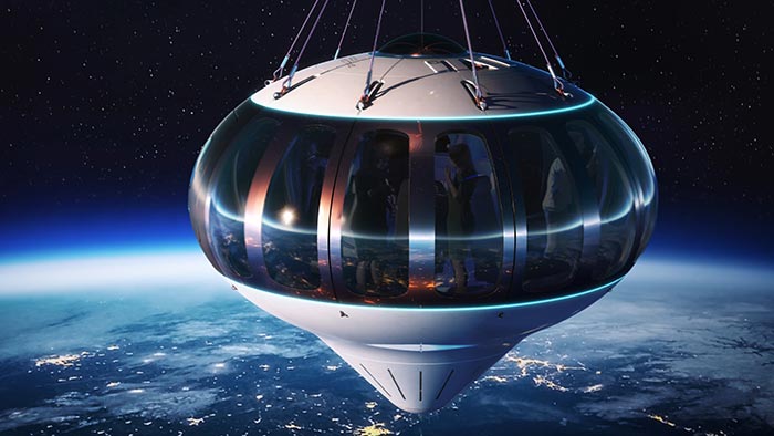 Spaceship Neptune je speciálně navržený balón pro turistické cesty do vesmíru