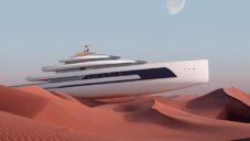 Kiwa je 110 metrů dlouhá motorová jachta s ekologickým přístupem