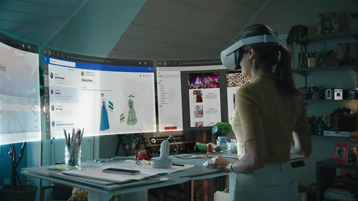 Facebook ukázal virtuální kancelář Infinite Office přes jejich Oculus