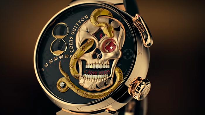 Louis Vuitton překvapil propracovanými hodinkami Tambour Carpe Diem –