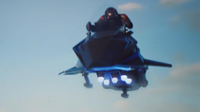 The Speeder je létající motorka vypadající jako vznášedlo ze Star Wars