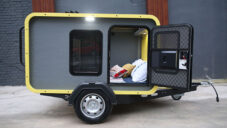Mohican je miniaturní karavan s plnohodnotným spaním pro dva