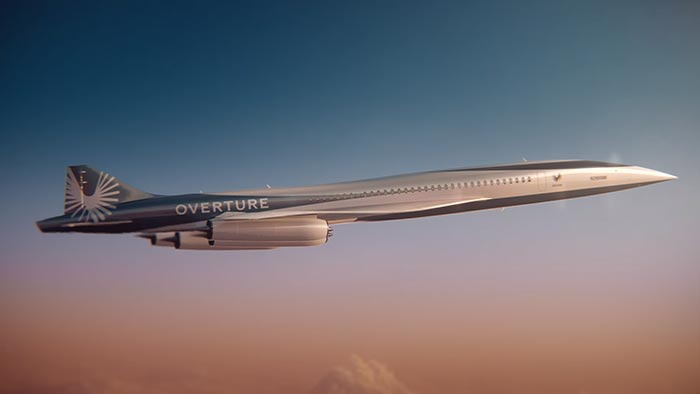 Nadzvukový letoun Boom Overture dostal finální design a vzlétne už v roce 2026
