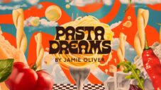 Restaurace Pasta Dreams by Jamie Oliver má retro logo a celou vizuální identitu