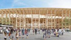 Japonsko ukázalo kulatý dřevěný areál pro Expo 2025 od slavného Sou Fujimota