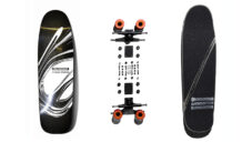 Trashboard je skateboard vyrobený z vyřazených uhlíkových plechů od Airbus