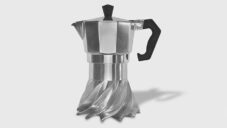 Turbo Moka je upravený ikonický kávovar pro rychlejší vaření kávy tradiční metodou