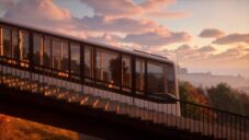 Nová lanovka na Petřín už je usazena na kolejiště a do provozu se chystá ještě letos