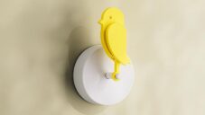 Birdie Pro je ukazatel kvality ovzduší s tvarem žlutého ptáčka skomírajícího ze špatného vzduchu